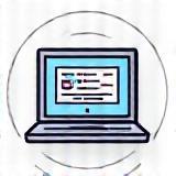 Icon representing an online learning platform on a digital device.